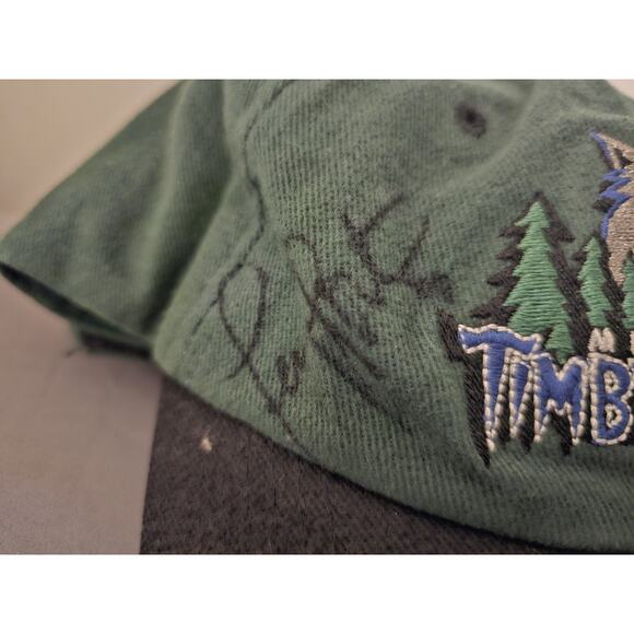 Minnesota Timberwolves Hat/Cap - Signed/Autographed Terry Porter Green BD&A SGA - Picture 2 of 7